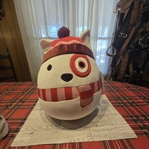 Squishmallows TARGET BULLSEYE Christmas DOG 12 Inch Plush